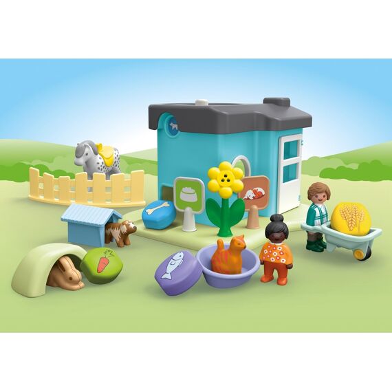 Playmobil 71690 1.2.3 Dierenpension Met Voerautomaat