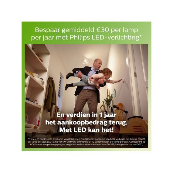 Philips Lamp Led Cla 40W A60 E27 2700K