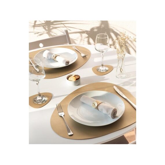 Placemat Pebble Skinnatur 46X40Cm Gold