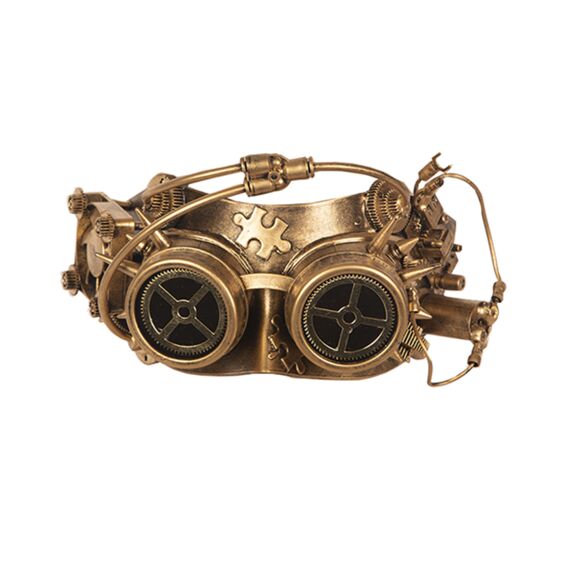 Oogmasker Steampunk Goud