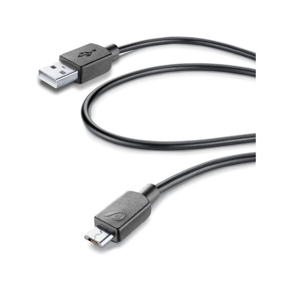 Cellularline Data Kabel Usb Micro Usb Snelladen 60Cm Zwart