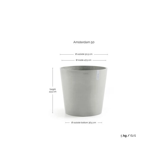 Ecopot Amsterdam 50 Taupe
