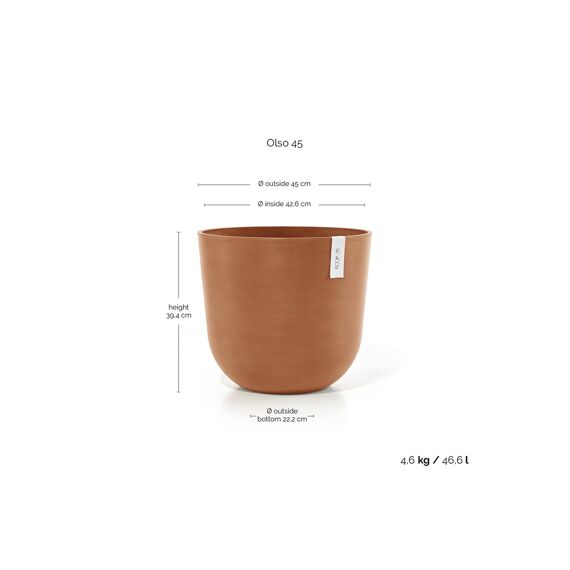 Ecopot Oslo 45 Pure White