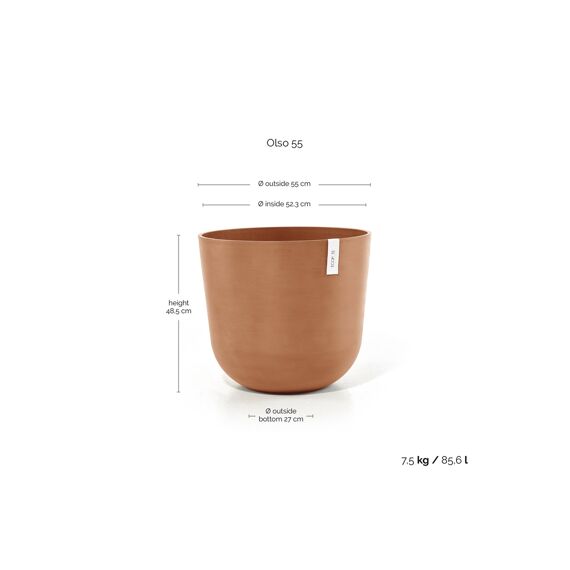 Ecopot Oslo 55 Pure White