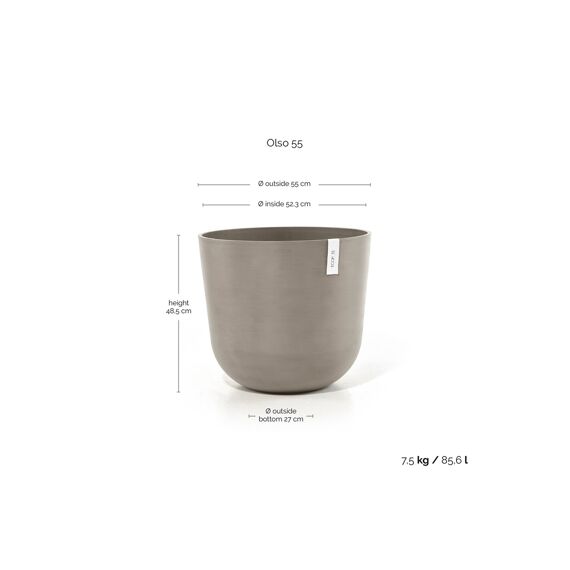 Ecopot Oslo 55 Taupe