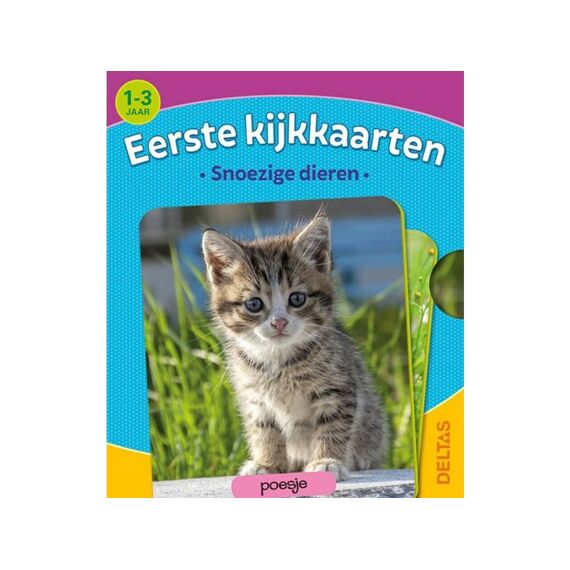 Eerste Kijkkaarten Snoezige Dieren (1-3J)