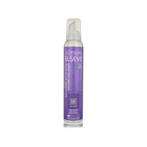 Elseve Styling Mousse Met Collageen Vollume Extra Sterke Fixatie 200Ml