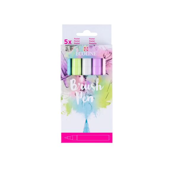 Ecoline Brushpen Pastel Set 5St