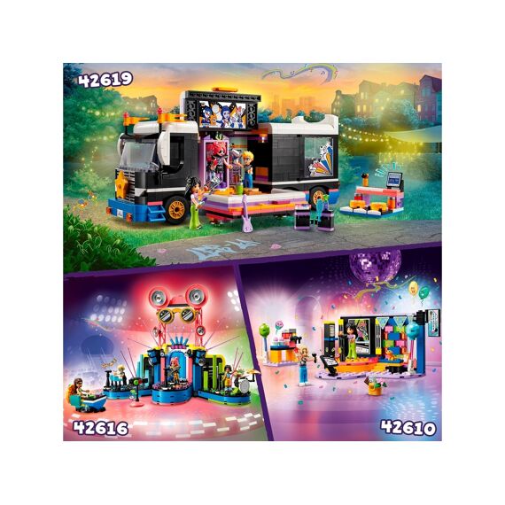 LEGO Friends 42619 Toerbus Van Popster