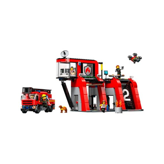 Lego City 60414 Brandweerkazerne En Brandweerauto