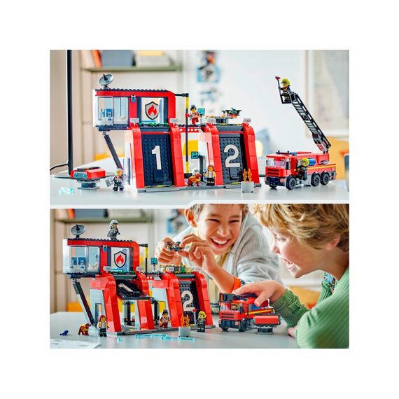 Lego City 60414 Brandweerkazerne En Brandweerauto