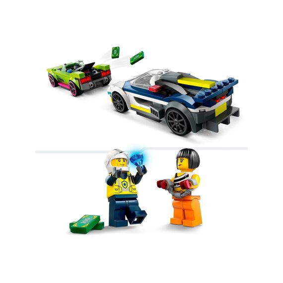 LEGO City 60415 Politiewagen En Snelle Autoachtervolging