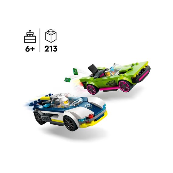 LEGO City 60415 Politiewagen En Snelle Autoachtervolging