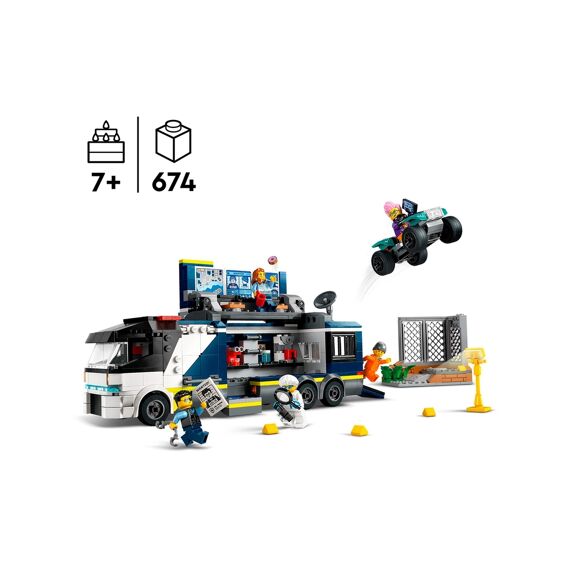 LEGO City 60418 Politielaboratorium In Truck