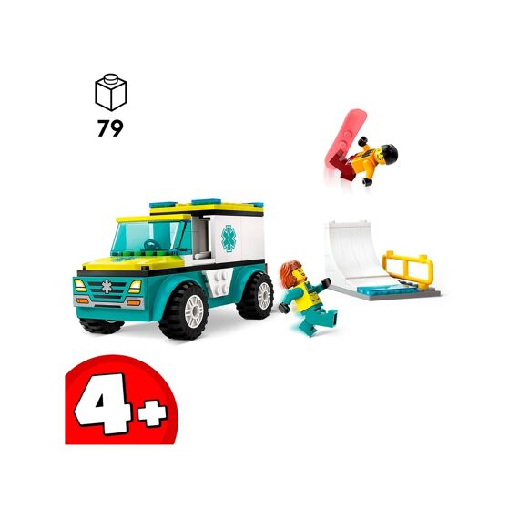 LEGO City 60403 Ambulance En Snowboarder