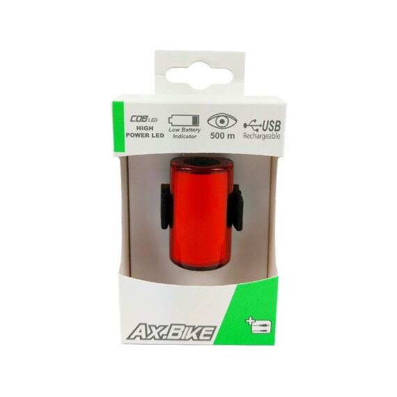 Ax Usb Licht Faro Cob Rood