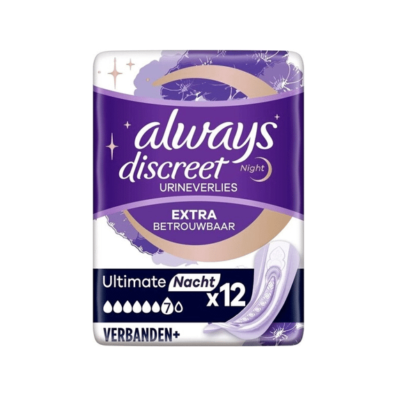 Always Discreet Maandverband Ultimate Night 12St