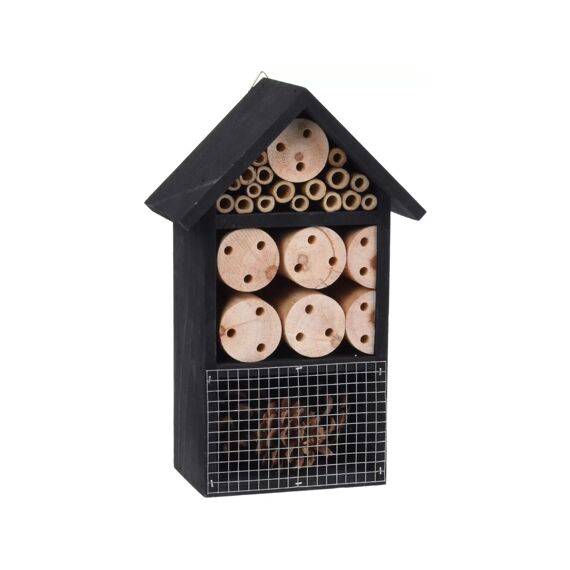 Insectenhotel Hout 25Cm Zwart