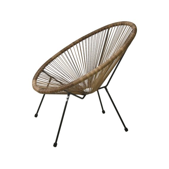 Loungestoel Pe Rattan Naturel