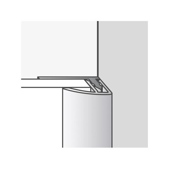 Dumawall Aluminium Klik Afboordingsprofiel (Voor Dw+/Xl)