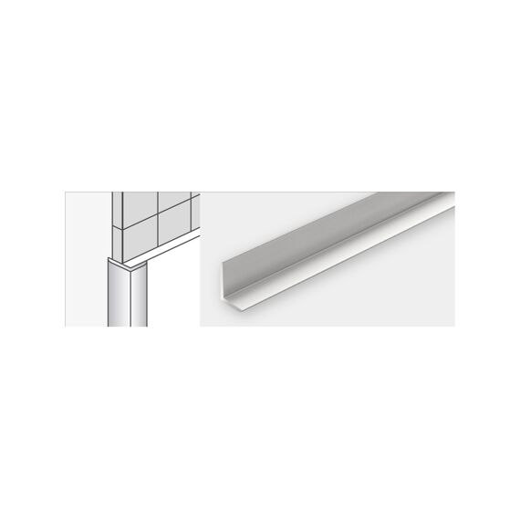 Dumawall Aluminium L-Profiel Buitenhoek 16-12 Mm (Voor Dw+/Xl/In)