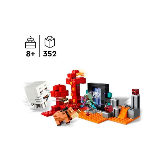 LEGO Minecraft 21255 Hinderlaag Bij Het Nether-Portaal