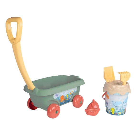 Smoby 867024 Beach Cart Met Strandemmer En 5 Accessoires 42% Recycled