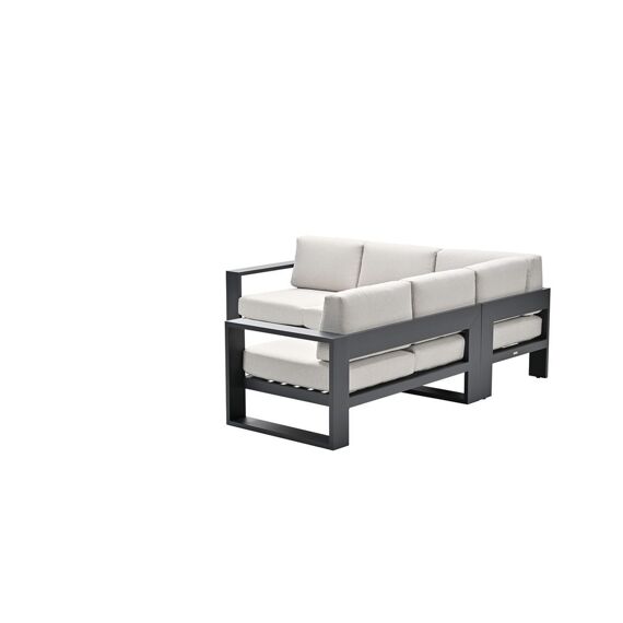 Cube Hoek Loungeset 3-Dlg Carbon Black/Desert Sand