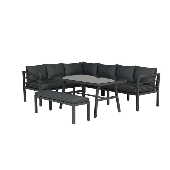 Blakes Lounge/Dining Set 4-Delig Links Carbon Black/Reflex Black