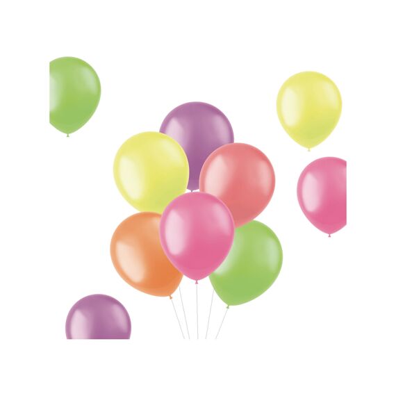 Ballon 30Cm Latex Bright Neons Assortiment 10Stuks