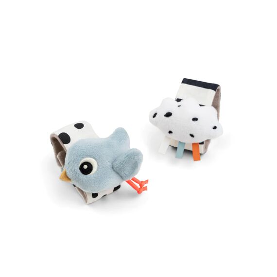 Done By Deer Polsrammelaar Set 2Pack Happy Clouds Blue
