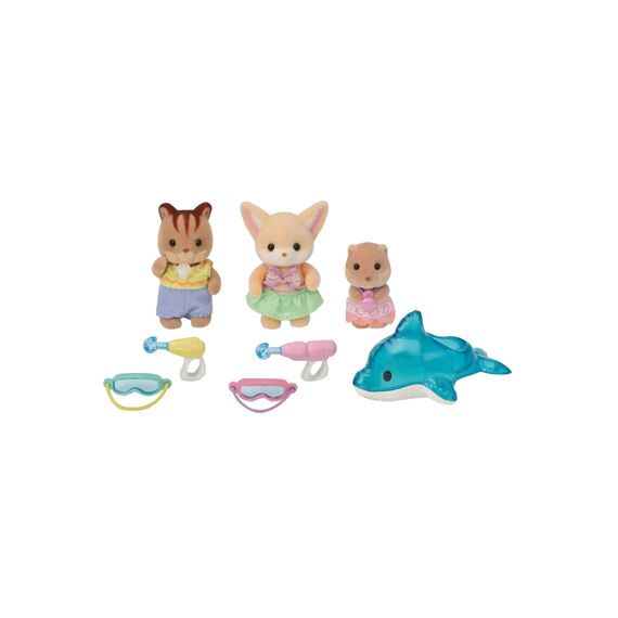 Sylvanian Families Trio Peutervriendjes-Zwembad