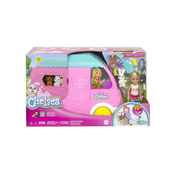 Barbie Chelsea Mobilhome Met 2 Dieren En 15 Accessoires