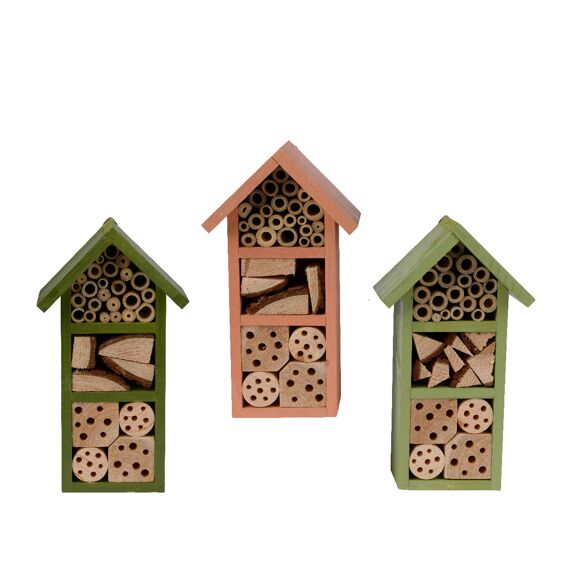 Insectenhuis Vurenhout L9.50-W14.00-H26.00Cm 3 Assortiment Prijs Per Stuk