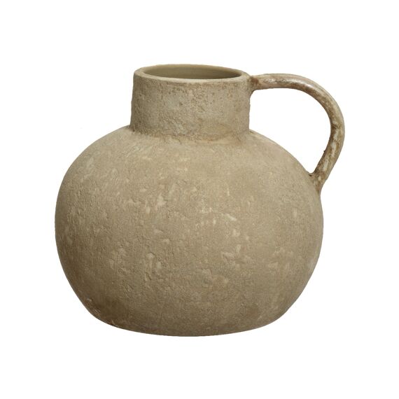 Kruik Terracotta Dia28.00-H24.00Cm Licht Bruin