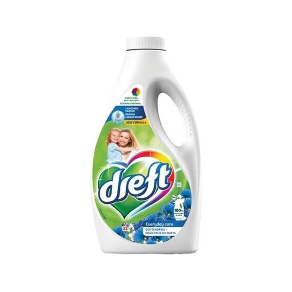 Dreft Wasmiddel Vloeibaar Ochtendfris 32 Scoops/1.76L