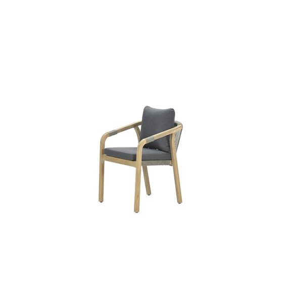 Santos Dining Fauteuil Acacia/Rope Dark Grey/Mystic Grey