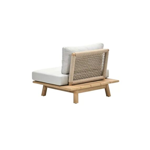 Lunar Lounge Fauteuil Acacia/Rope Sand/Sahara Sand