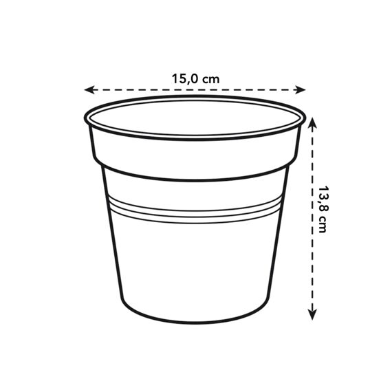 Elho Green Basics Kweekpot 15Cm Steengroen