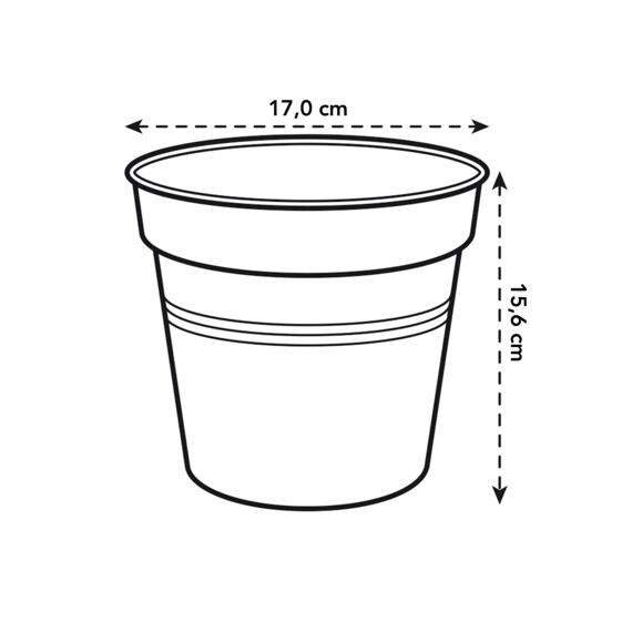 Elho Green Basics Kweekpot 17Cm Steengroen