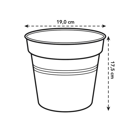 Elho Green Basics Kweekpot 19Cm Steengroen