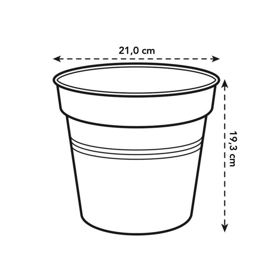 Elho Green Basics Kweekpot 21Cm Steengroen