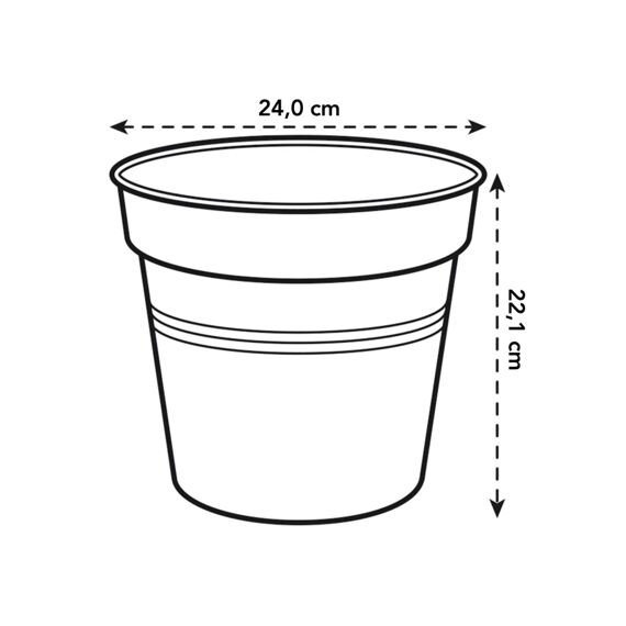 Elho Green Basics Kweekpot 24Cm Steengroen