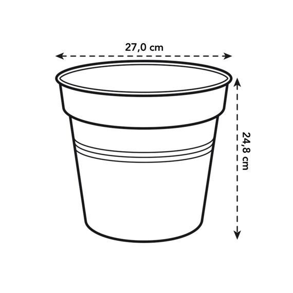Elho Green Basics Kweekpot 27Cm Steengroen