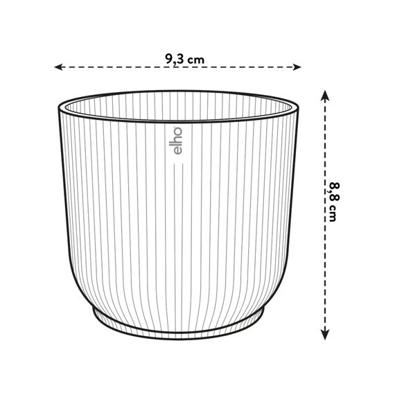 Elho Vibes Fold Rond Mini 9Cm Botergeel