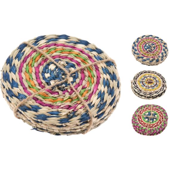 Onderzetter Set Zeegras Diameter 10Cm 3 Assortiment Prijs Per Stuk