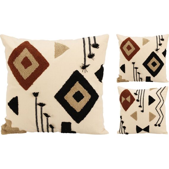 Kussen 45X45Cm Tufted Aztec 2 Assortiment Prijs Per Stuk