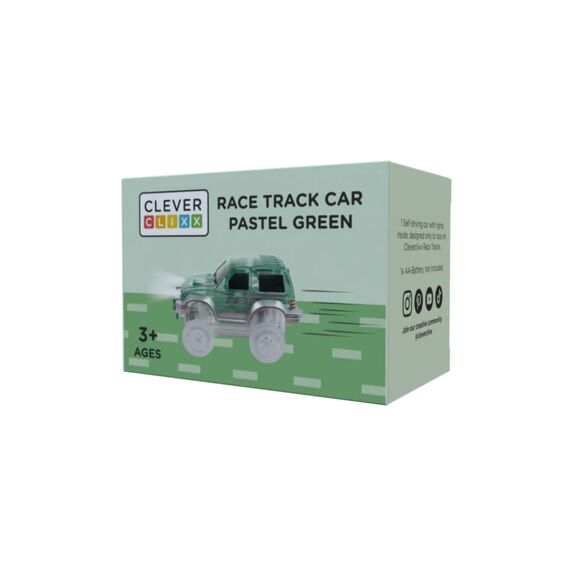 Cleverclixx Race Track Car Pastel Green