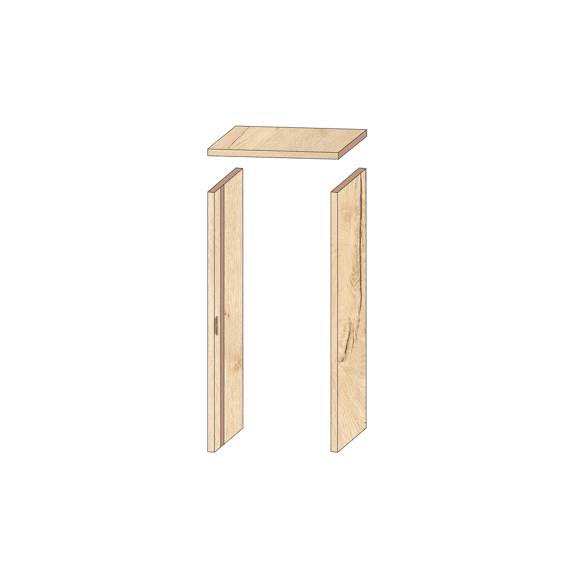 Thys Deurkast Realwood Nature Oak 20 Cm 201.5 Cm