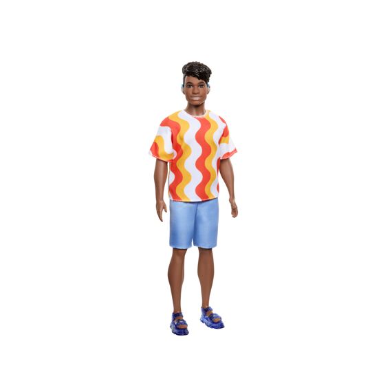 Barbie Ken Fashionista Doll Red And Orange Shirt